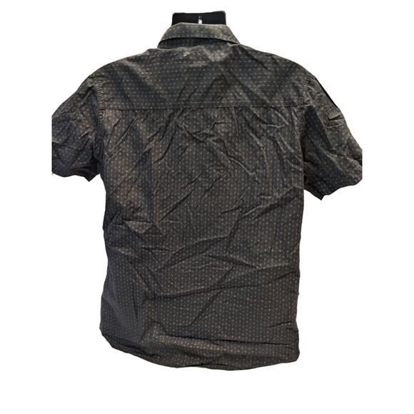 Franky Max Shirt Mens XL Short Sleeve Button Casual Collared Geometric Pattern - Picture 6 of 13